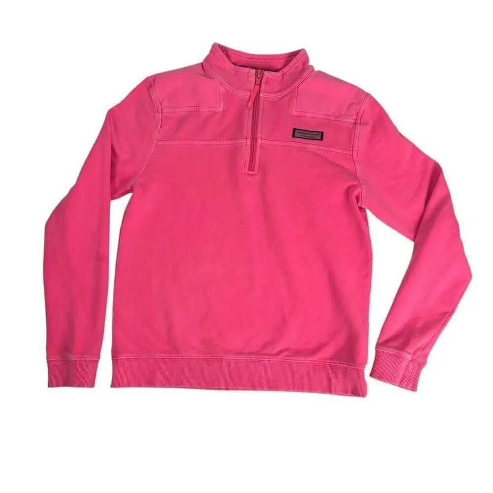 Vineyard Vines Girls Large 14 Cotton Shep shirt Bright Pink